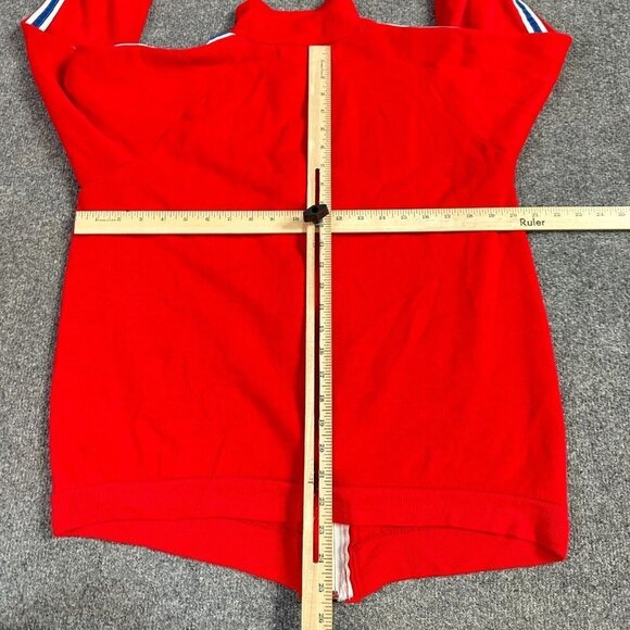Sears Kingsroad Track Jacket M Red Full Zip Vintage - Picture 3 of 7